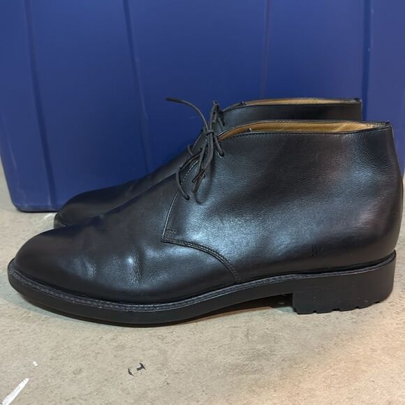Giorgio Armani Leather Chelsea Ankle Boots Size‎ 10 B67 main image 5